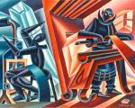Palazzo Romagnoli, Collezione Verzocchi, Depero, Tornio e telaio