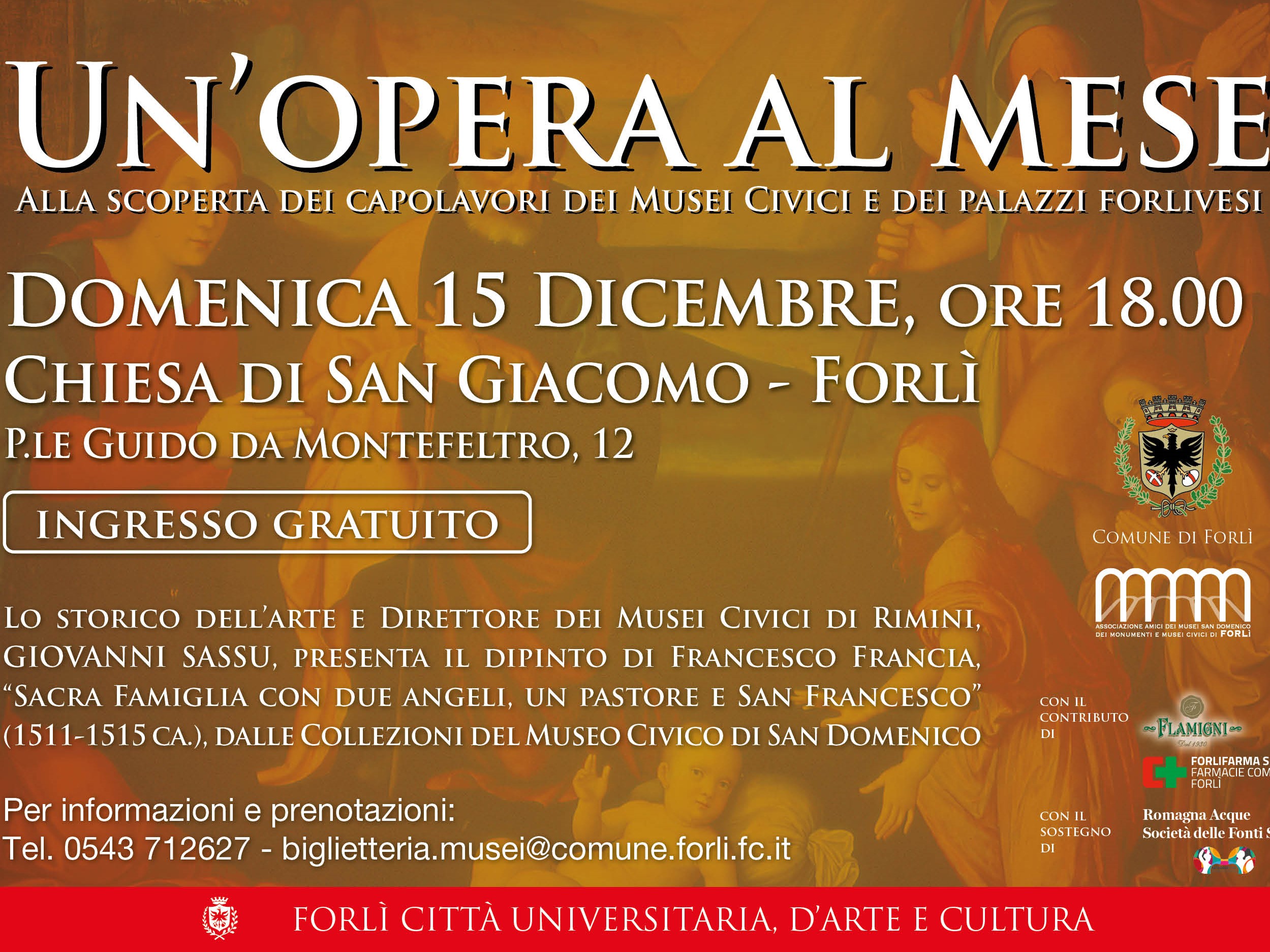 Un Opera al mese - Sacra Famiglia con due Angeli, un pastore e S. Francesco