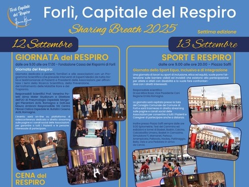 Sharing Breath 2025 - settima edizione Forlì capitale del Respiro