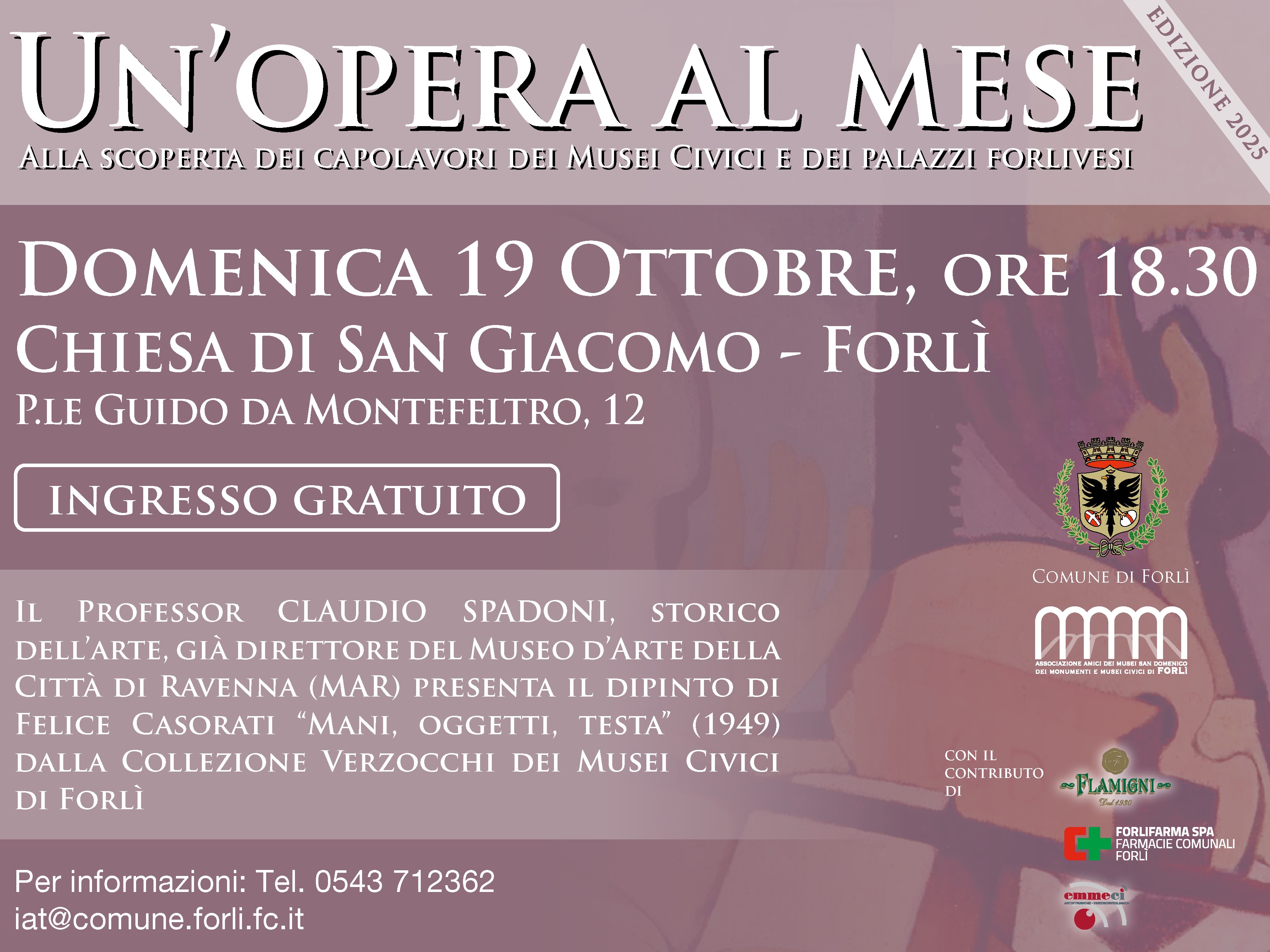 Un Opera al Mese Mani, Oggetti, Testa di Felice Casorati 