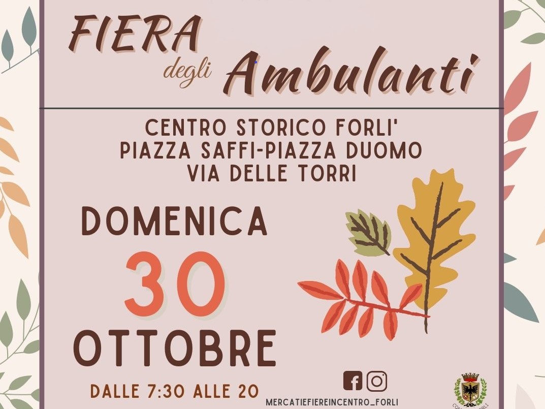 Fiera degli ambulanti - Mercato straordinario in centro