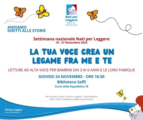 Nati per Leggere - Letture ad alta voce per bambini - Comune di Forlì :  TURISMO e CULTURA