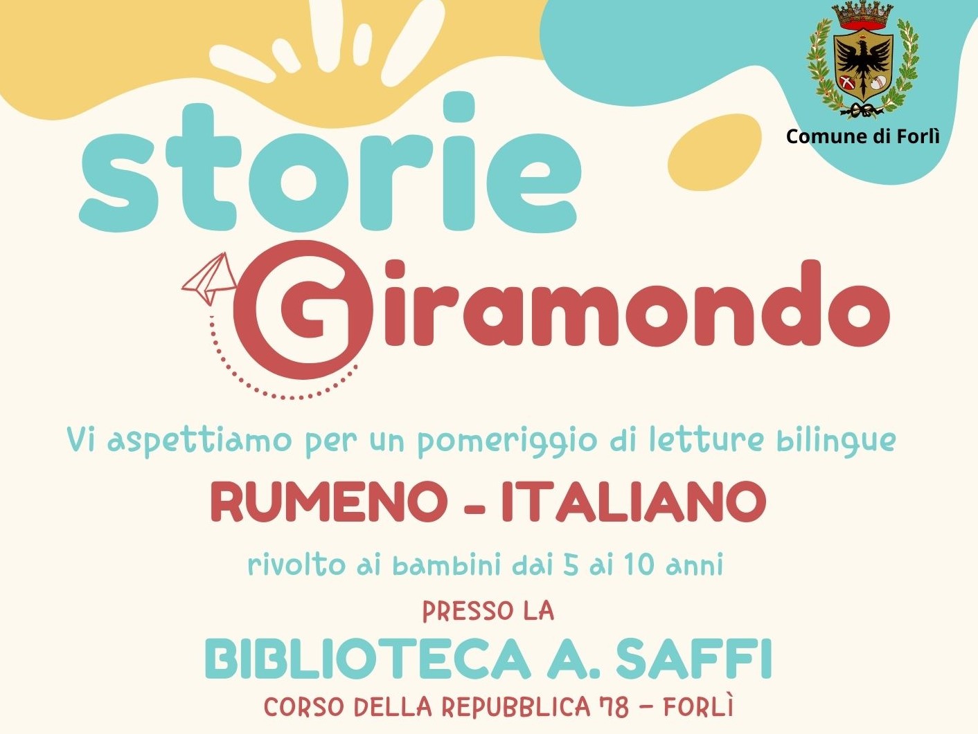 “Storie Giramondo” - Letture bilingue alla Biblioteca Saffi