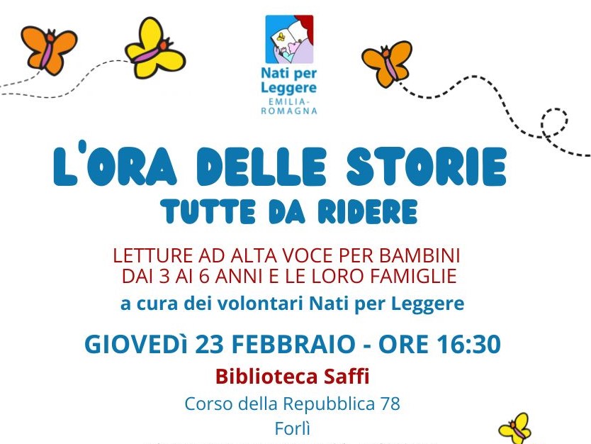 Letture ad alta voce per bambine e bambini alla Biblioteca Saffi