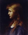 Jean-Jacques Henner (Bernwiller, Alto Reno, 1829 - Parigi, 1905), Ritratto, Olio su tela, Museo Civico di San Domenico, Collezione Pedriali