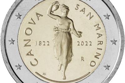 Ebe, coniata moneta commemorativa dedicata a Canova foto 